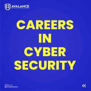 CAREERS
IN
CYBER
SECURITY
follow us
@avalanceinc
 