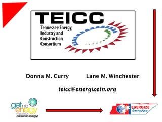 Donna M. Curry Lane M. Winchester
teicc@energizetn.org
 
