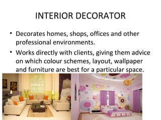Careers in home economics | PPT