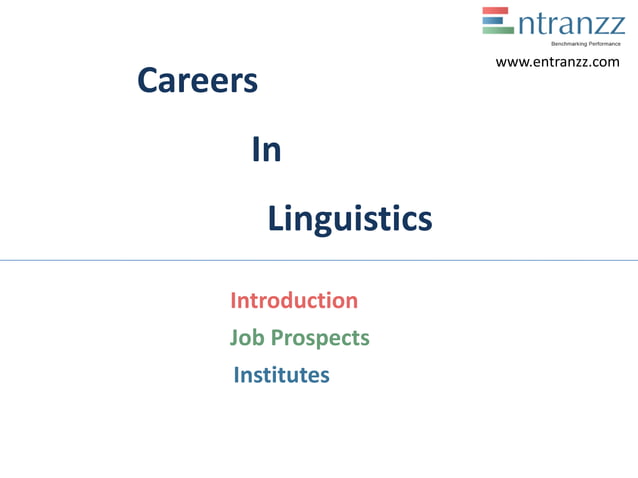 Careers in linguistics | PPT