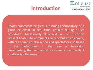 Careers in sports commentator | PPT
