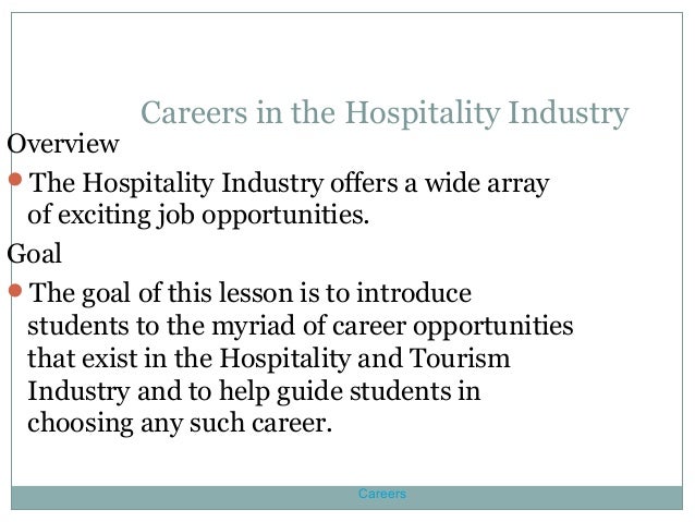 hospitality and tourism careers