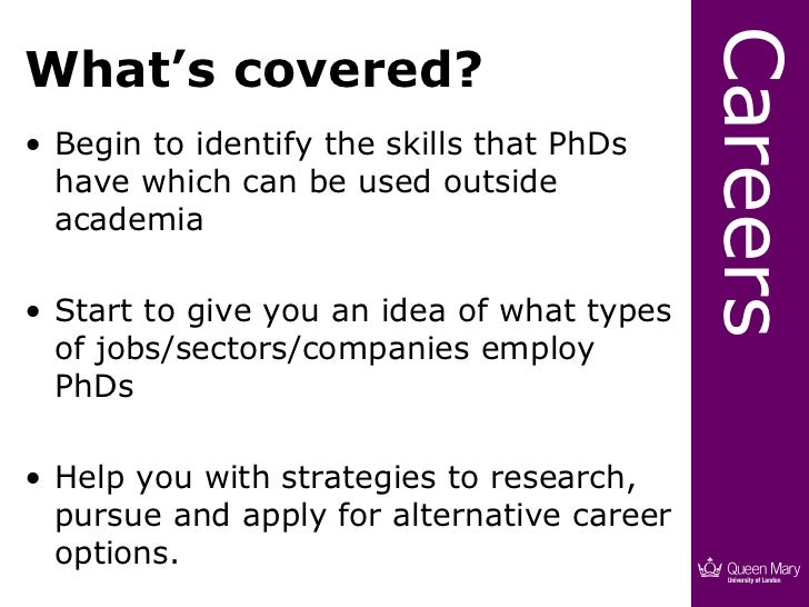 Exploring Careers Outside Academia October 2012