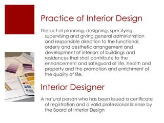 Career Talk on Interior Design | PPTX