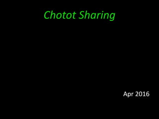 Chotot Sharing
Apr 2016
 