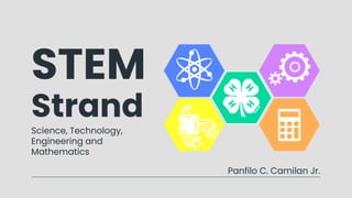 STEM
Strand
Science, Technology,
Engineering and
Mathematics
Panfilo C. Camilan Jr.
 