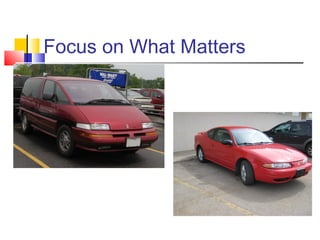 Focus on What Matters
 