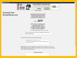 Example from SimilarMinds.com 