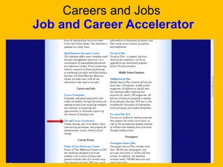 Careers and Jobs  Job and Career Accelerator 