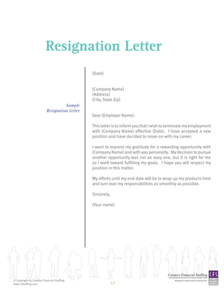 Resignation Letter
                                                (Date)


                                              ...