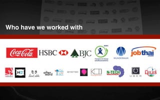 Who have we worked with
 