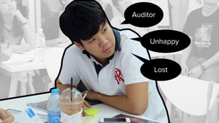 Auditor
Unhappy
Lost
 