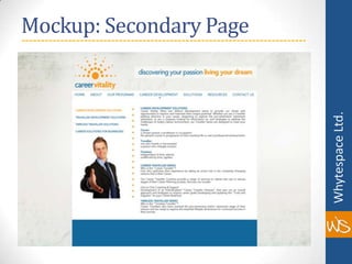 Mockup: Secondary Page