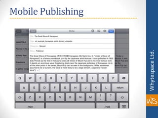 Mobile Publishing