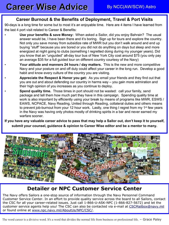 Career wise november 2009 PDF