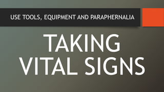 Paraphernalias Checklist Caregiving Tools, Equipment and Paraphernalia | PPTX