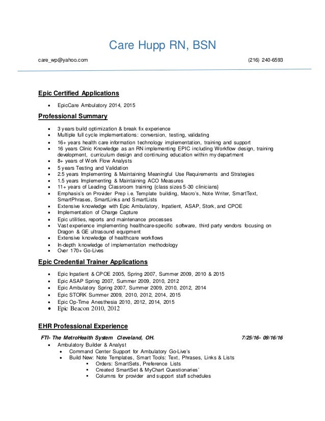 care hupp resume akron children s my chart