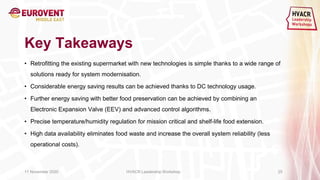 Efficiency and reliability for supermarket retrofit | PPT