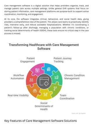 Care Management Software Solutions Transforming Patient Care | PDF