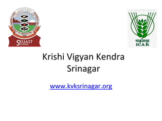 Krishi Vigyan Kendra
Srinagar
www.kvksrinagar.org
 