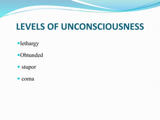 Obtunded Example Comprehensive Nursing Care and Management of Comatose Patients in ICU | PDF