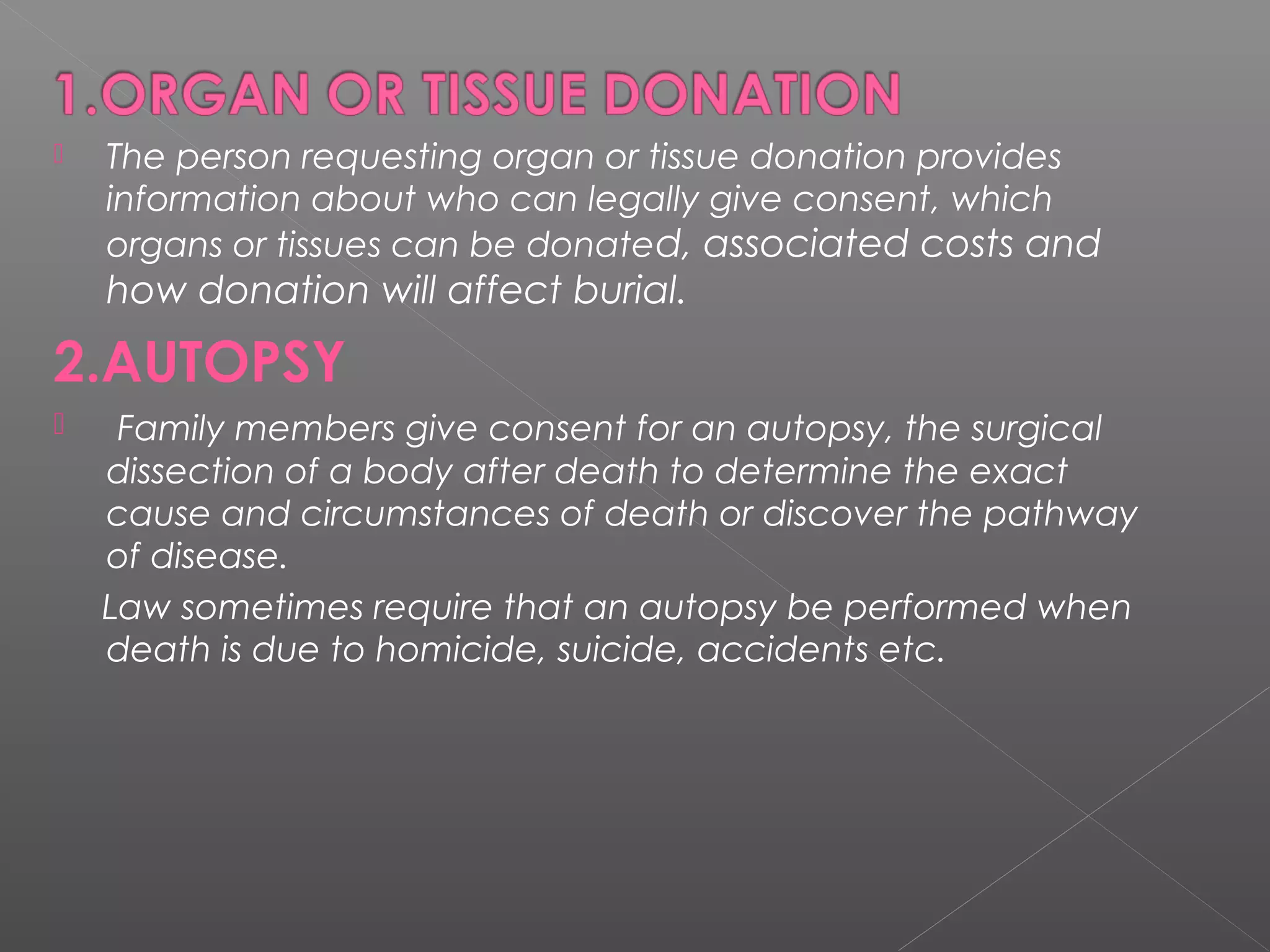 Care of dying and death | PPT