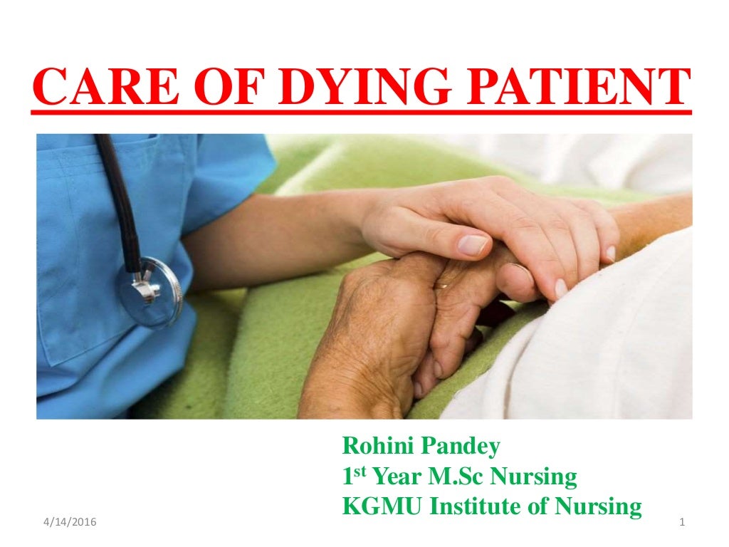 Care of dying patient