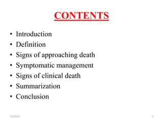 Care of dying patient | PPT
