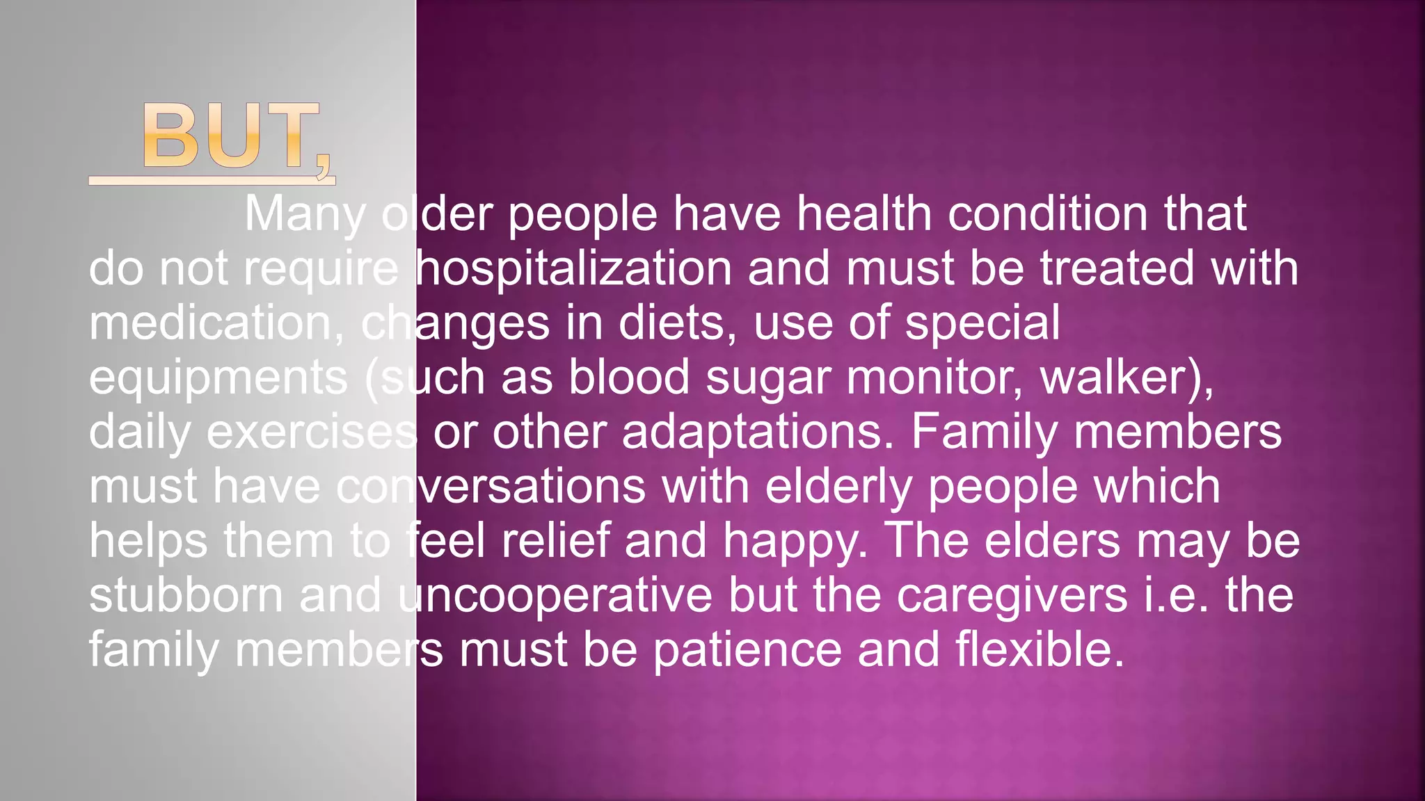 Care of elderly ill people | PPTX