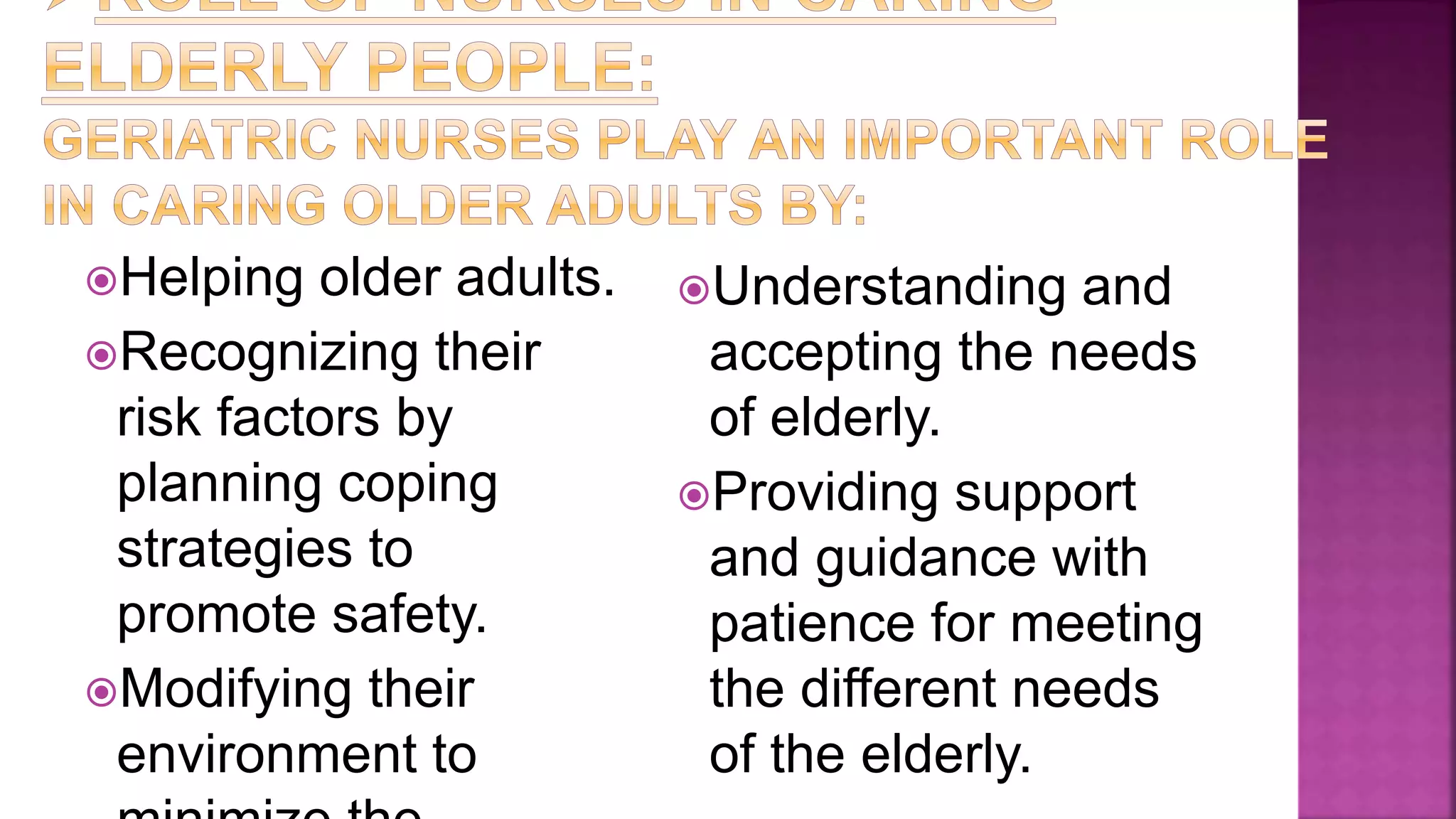 Care of elderly ill people | PPTX
