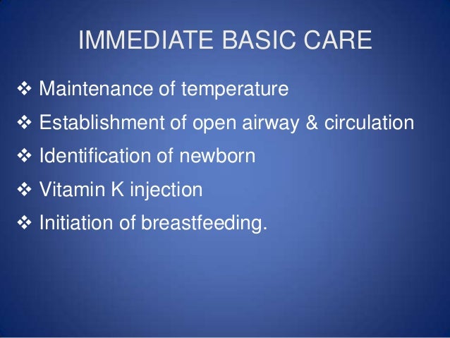 essential care of newborn