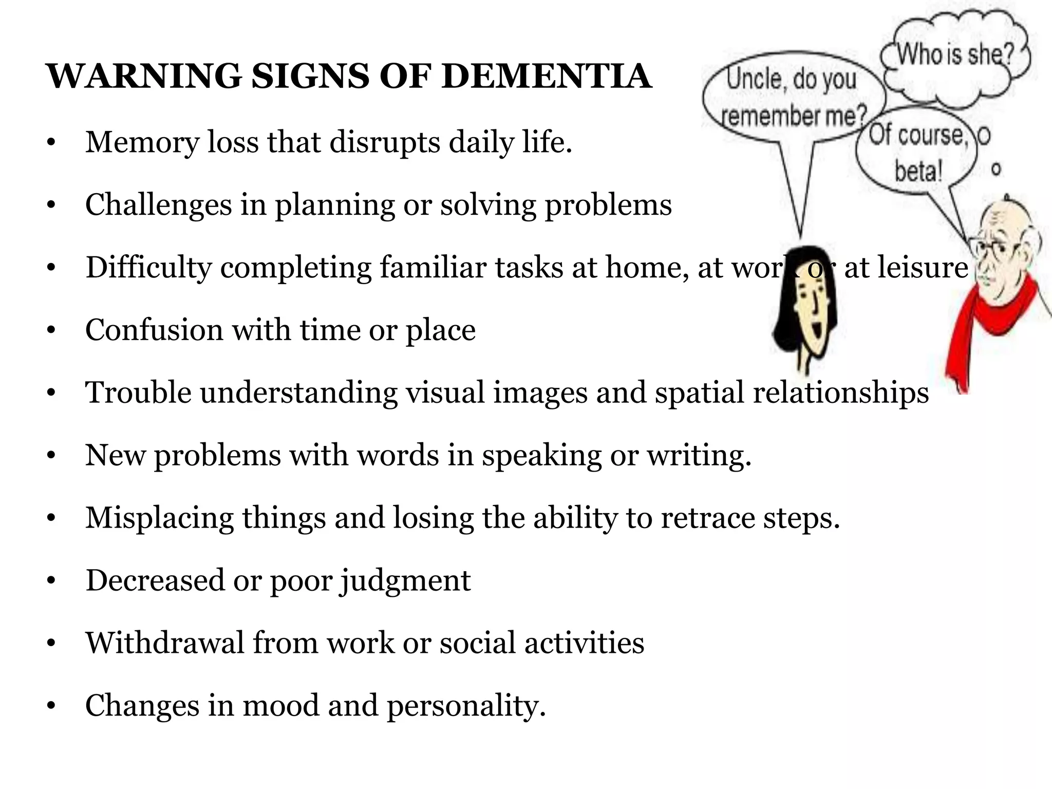 Care of patients with dementia | PPTX