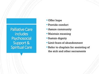 Care of persons in the critical and terminal phases of life | PDF