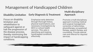 Care of physically a mentally challenged | PPTX