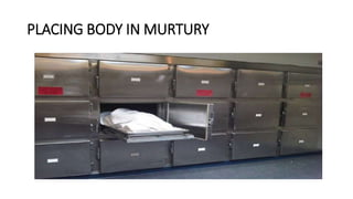 PLACING BODY IN MURTURY
 