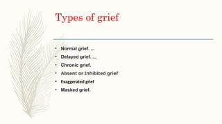 Comprehensive Understanding of Loss, Grief, and the Grieving Process | PPTX