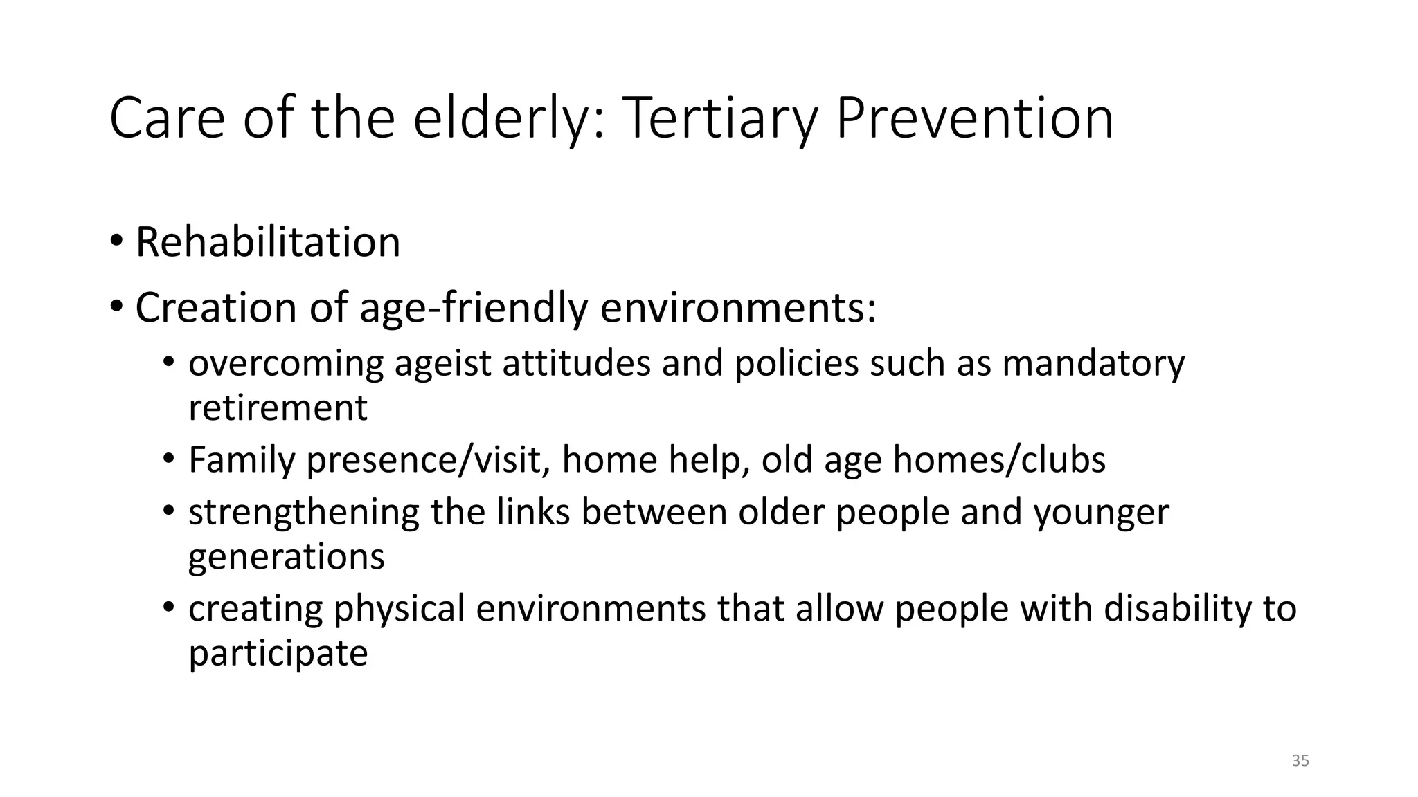 Care of the elderly | PPTX