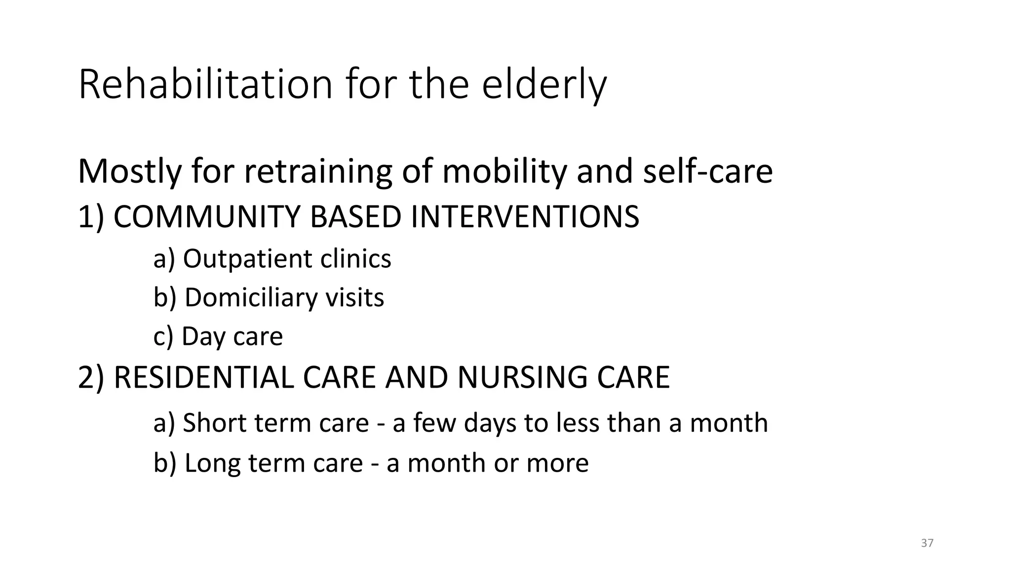Care of the elderly | PPTX