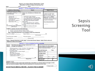 Care of the patient in severe sepsis septic shock nursing inservice ...