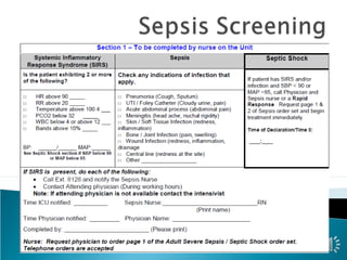 Care of the patient in severe sepsis septic shock nursing inservice ...