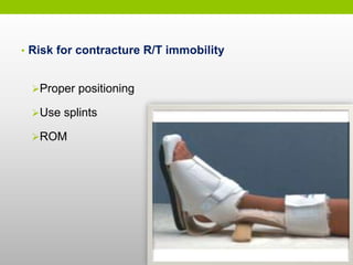 Immobility Splint Care of unconscious patient | PPTX