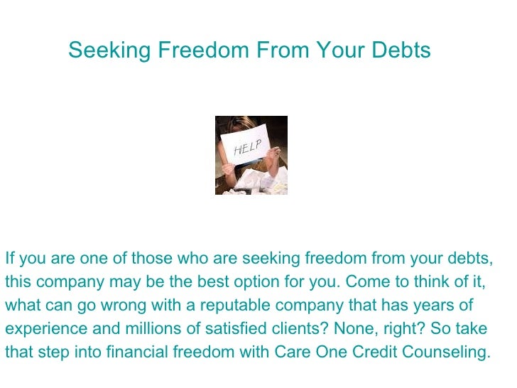 Get the Best with Care One Credit Counseling