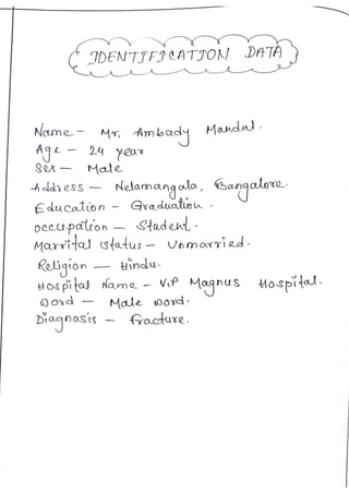 Care plan for Fracture