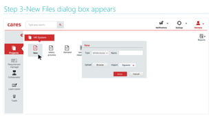 Step 3-New Files dialog box appears
 