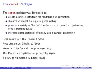 Caret Package for R | PDF
