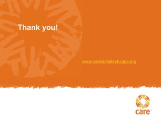 Thank you!
www.careclimatechange.org
 