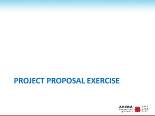 PROJECT PROPOSAL EXERCISE
 