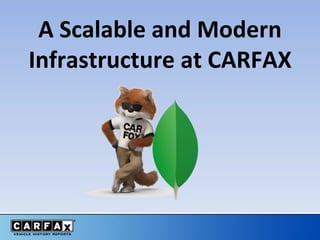 A Scalable and Modern
Infrastructure at CARFAX
 