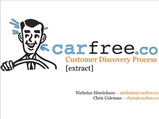 Carfree.co Customer development