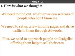 Carfree.co Customer development